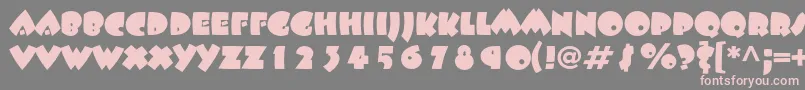 Beeskneesstd Font – Pink Fonts on Gray Background