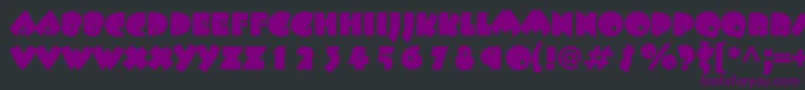 Beeskneesstd Font – Purple Fonts on Black Background