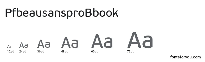 Размеры шрифта PfbeausansproBbook
