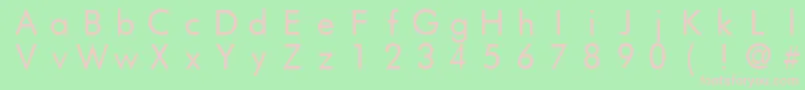 Futrfw Font – Pink Fonts on Green Background