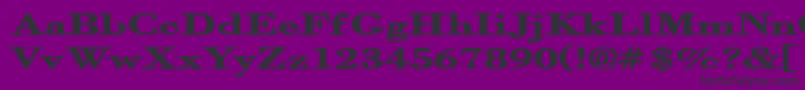 OrgrexB Font – Black Fonts on Purple Background