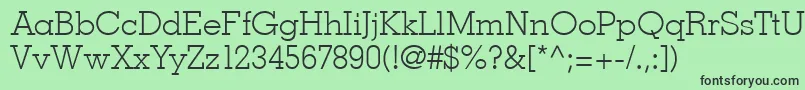 Louisville Font – Black Fonts on Green Background