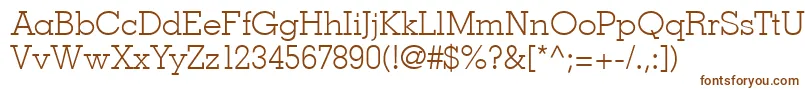 Louisville Font – Brown Fonts on White Background