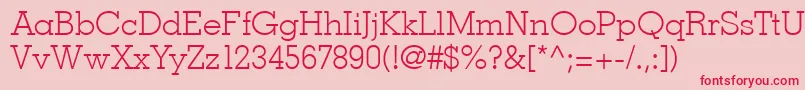 Louisville Font – Red Fonts on Pink Background