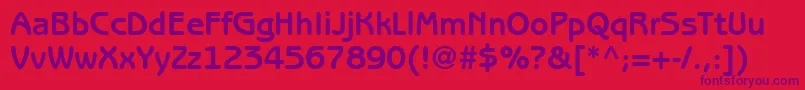 ExpressDecoGothicSsiBold Font – Purple Fonts on Red Background