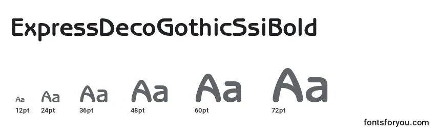 ExpressDecoGothicSsiBold Font Sizes