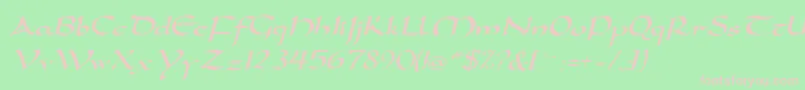 More about DorovarflfItalic Font DorovarflfItalic Font – Pink Fonts on Green Background