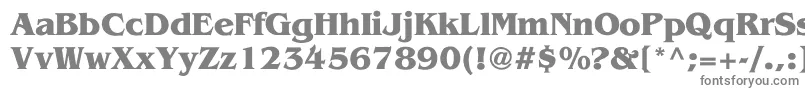VientienBold-fontti – harmaat kirjasimet valkoisella taustalla