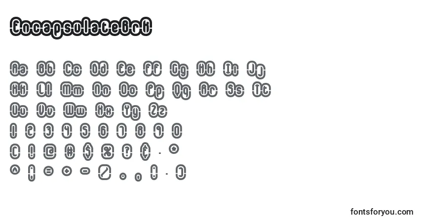 Czcionka EncapsulateBrk – alfabet, cyfry, specjalne znaki