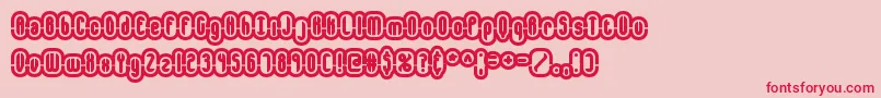 EncapsulateBrk-Schriftart – Rote Schriften auf rosa Hintergrund