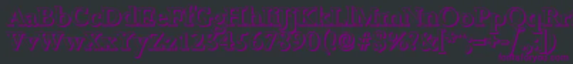 JessicashadowBold Font – Purple Fonts on Black Background