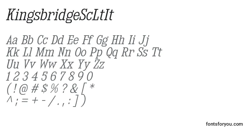 characters of kingsbridgescltit font, letter of kingsbridgescltit font, alphabet of  kingsbridgescltit font