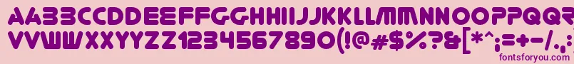 YouregoneRegular Font – Purple Fonts on Pink Background