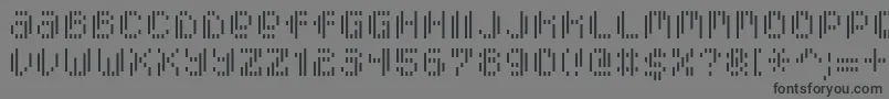 PixcelVerticalscan Font – Black Fonts on Gray Background