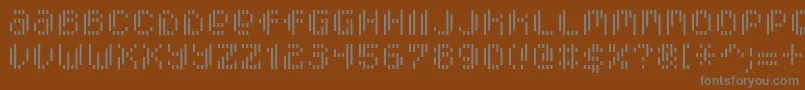 Шрифт PixcelVerticalscan – серые шрифты на коричневом фоне