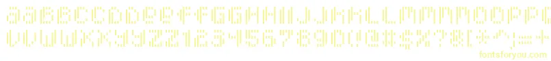 PixcelVerticalscan Font – Yellow Fonts