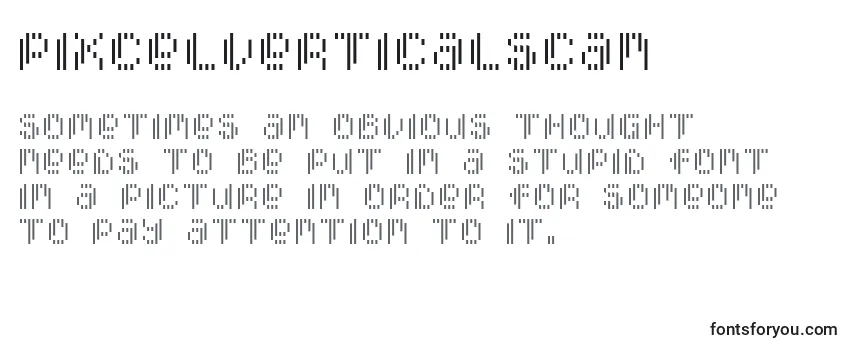 PixcelVerticalscan Font