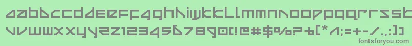 DeltaRay Font – Gray Fonts on Green Background