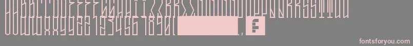 TallBoyWest Font – Pink Fonts on Gray Background