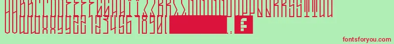 TallBoyWest Font – Red Fonts on Green Background