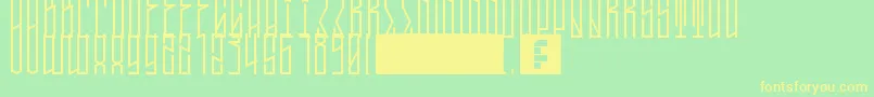 TallBoyWest Font – Yellow Fonts on Green Background