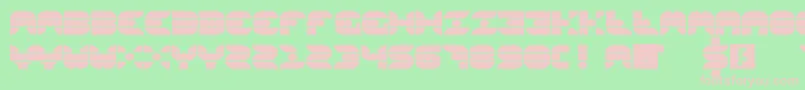 GridderBold Font – Pink Fonts on Green Background