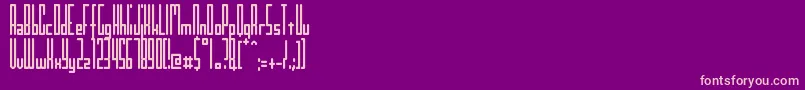 Kinkinch Font – Pink Fonts on Purple Background