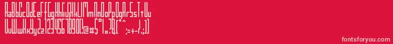 Kinkinch Font – Pink Fonts on Red Background