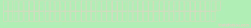 フォントAcsTopazzBold – 緑の背景にピンクのフォント