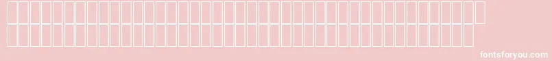 AcsTopazzBold-Schriftart – Weiße Schriften auf rosa Hintergrund