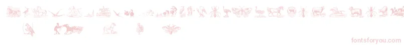 Подробнее о шрифте AnimalsOldCutsTwo Шрифт AnimalsOldCutsTwo – розовые шрифты