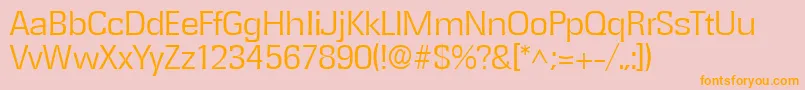 RochesterlhRegular Font – Orange Fonts on Pink Background