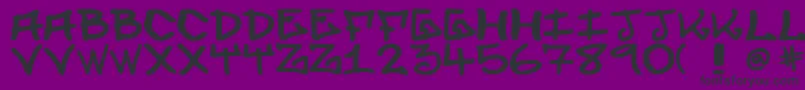 Elevenoone1 Font – Black Fonts on Purple Background