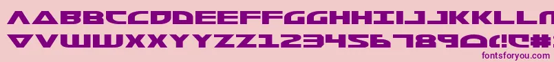 MorseNk Font – Purple Fonts on Pink Background