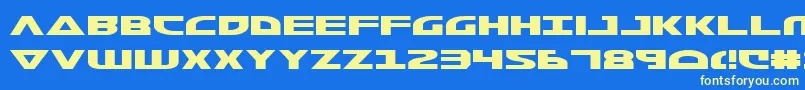 MorseNk Font – Yellow Fonts on Blue Background