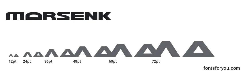 MorseNk Font Sizes