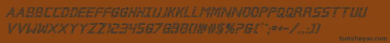 Brokencyborg3Dital Font – Black Fonts on Brown Background