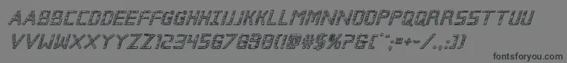 Шрифт Brokencyborg3Dital – чёрные шрифты на сером фоне