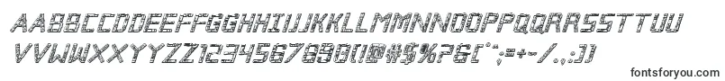Шрифт Brokencyborg3Dital – формы шрифтов