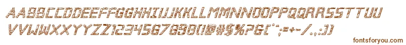 Brokencyborg3Dital Font – Brown Fonts on White Background