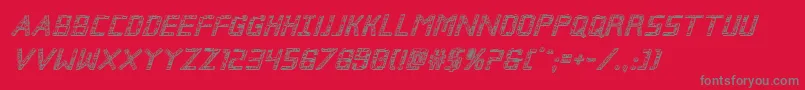 Brokencyborg3Dital Font – Gray Fonts on Red Background