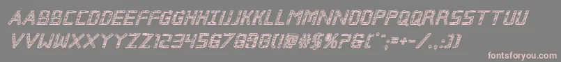 Brokencyborg3Dital Font – Pink Fonts on Gray Background