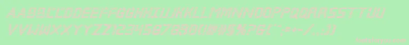 Brokencyborg3Dital Font – Pink Fonts on Green Background