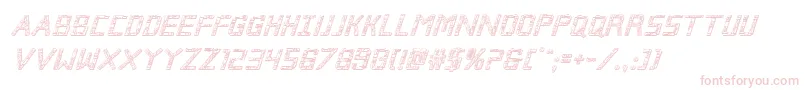 Brokencyborg3Dital Font – Pink Fonts on White Background