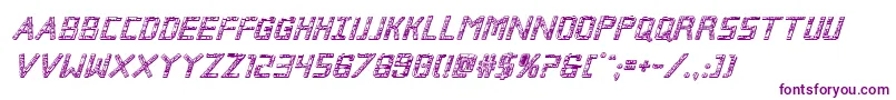 Brokencyborg3Dital Font – Purple Fonts on White Background