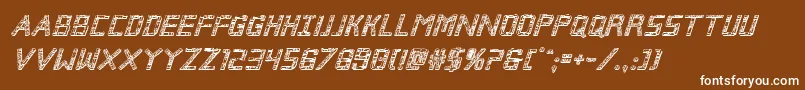 Brokencyborg3Dital Font – White Fonts on Brown Background