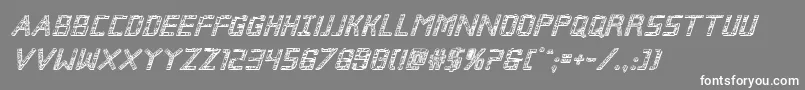 Brokencyborg3Dital Font – White Fonts on Gray Background