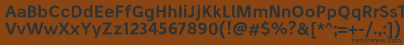 StiluSemibold Font – Black Fonts on Brown Background