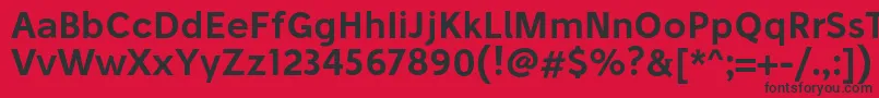 StiluSemibold Font – Black Fonts on Red Background