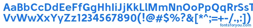 Шрифт StiluSemibold – синие шрифты на белом фоне